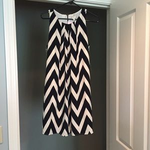 Chevron print dress